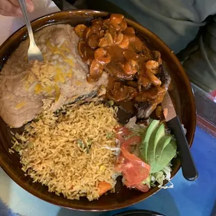 Shrimp and Ribeye special