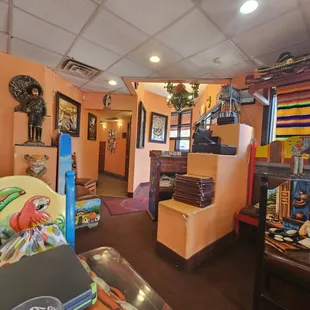 the inside of the restaurant