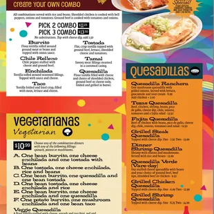 Combination Menu