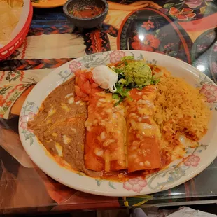 Enchilada plate