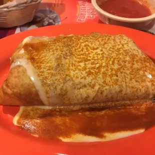 Wet burrito. This thing humongous.