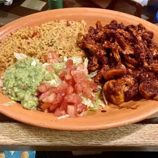 #73 Suuuuper yummy chipotle chicken and shrimp