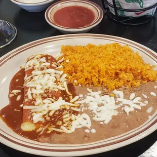 Enchilada beans and rice