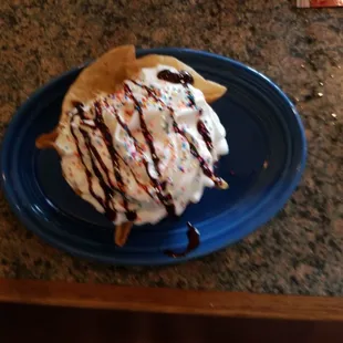 Fried ice cream.