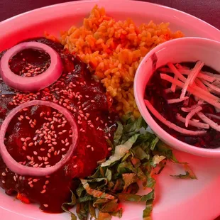 Mole Oaxaca platter