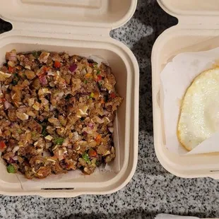 Pork sisig with egg $16. It was gelatinous and nothing to rave about. I had better ones.