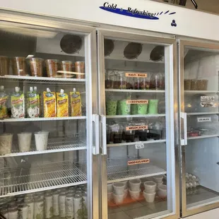 the inside of a refrigerated refrigerator