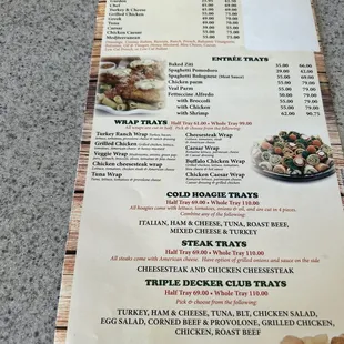 a menu for a mexican restaurant