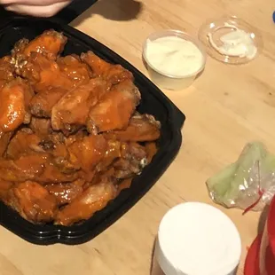 30 Jumbo Buffalo Wings - good size meaty
