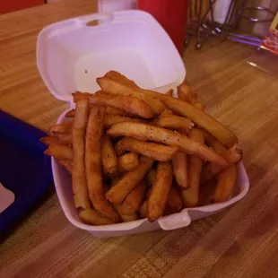 Nice crispy fries. 3 bucks