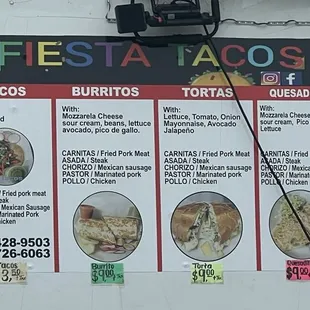 The new menu board. The chalkboard with the additional items is gone -- why?