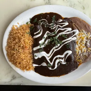 Three enchiladas ($13.99 USD)