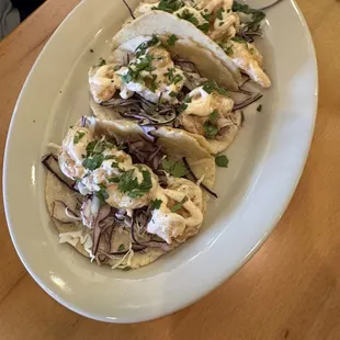 Coconut Shrimp Tacos