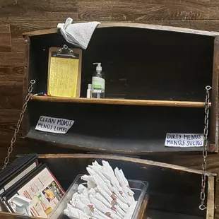 an old trunk with a bunch of papers in it