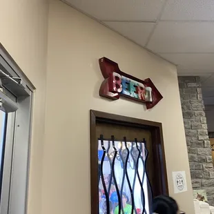 a woman in a restaurant