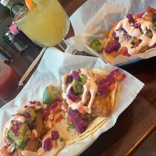 Baja Fish Taco  &amp; Baja Shrimp Taco
