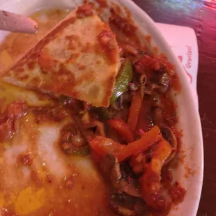 Mushroom quesadilla