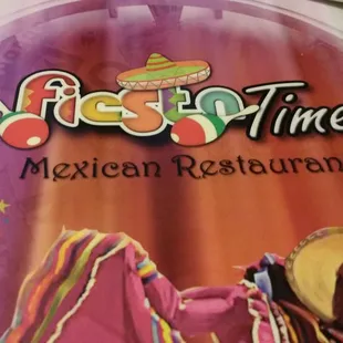 The menu cover.