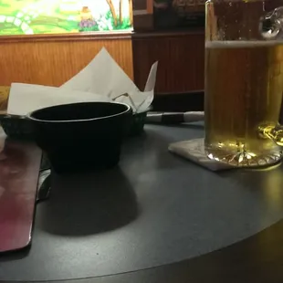 Beer is always cokd and chips always hot. Great service...