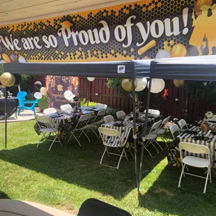 Fiesta Time table and chairs all set up