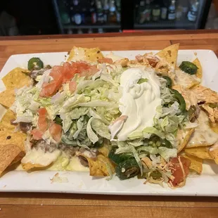 Nachos Supremos - added grilled jalapeños!! Amazing!!!