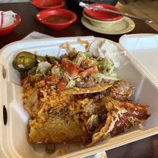 My leftovers were truly another full meal (sorry for the sloppy presentation, it was just as delicious the next day)