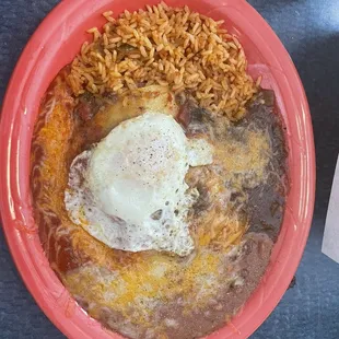 Green chili enchiladas