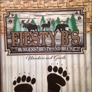 the foot prints of a bear