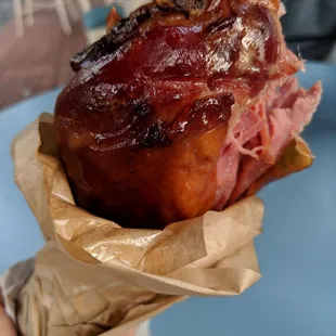 Dried up turkey leg you eat out of guilt and shame.