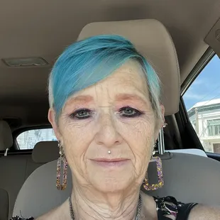 My hair after Trisha worked her magic!