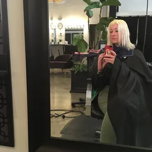 Finished bleach and toner