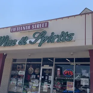 the front of the store