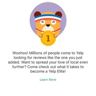 a screenshot of the first review