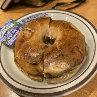 Toasted Cinnamon Raisin Bagel