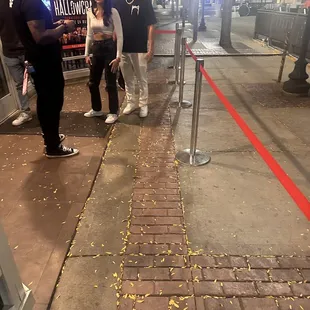 Vs the outfit they allowed inside