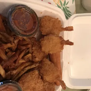 Enormous butterfly shrimp!