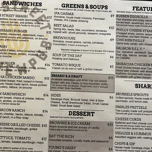 Food menu