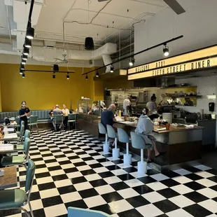 interior, sushi and sashimi