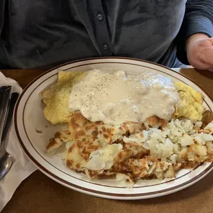 Southern omelette with hash brown