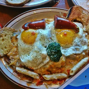 Made me a Smiling Face Eggs