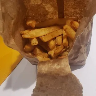 French fries: extra crispy