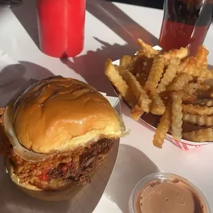 Fried chicken Missouri and fries