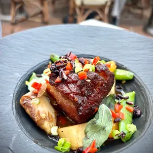 Pork belly appetizer