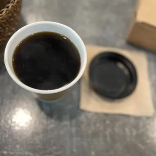 The coffee bought too