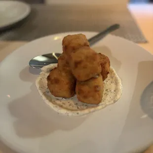 Wild mushroom croquettes with black truffle aïoli