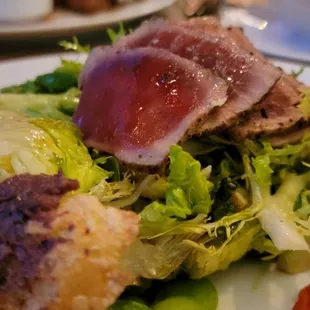 Salade Niçoise. (It's under salads, but it made a nice entree that wasn't too filling.)