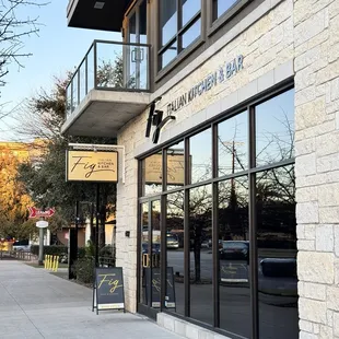 Outside of the restaurant