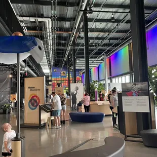 Illuminarium and restaurant lobby