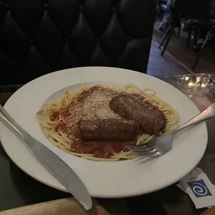 Fettucini with Meat Sauce