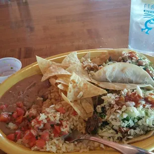 Chicken Dos Tacos Plate